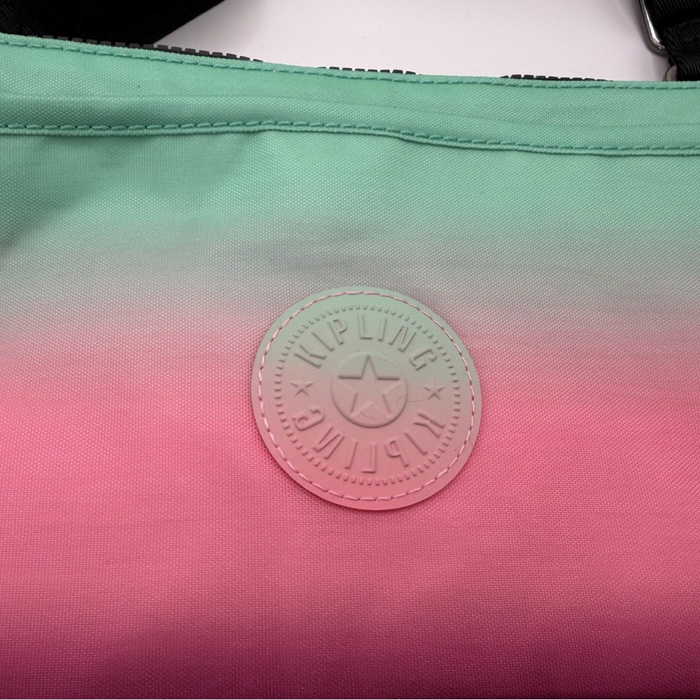 Kipling Wicked RiRi Gradient Crossbody with Pink and Green Monkey bag charm NWT - Picture 4 of 16